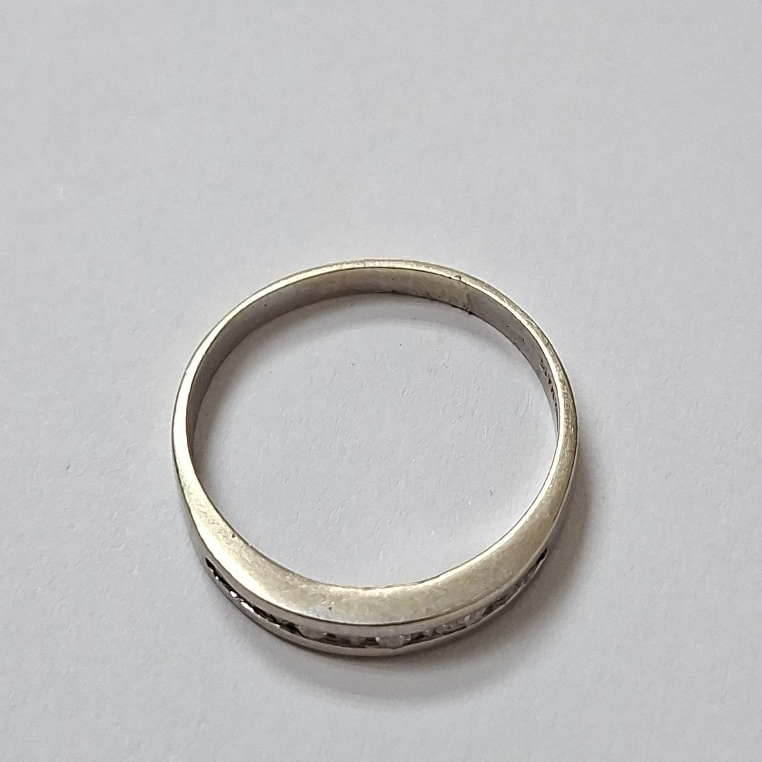 ANILLITO ORO, ORO BLANCO 14 K 2.7 GRMS (SEMINUEVO)
