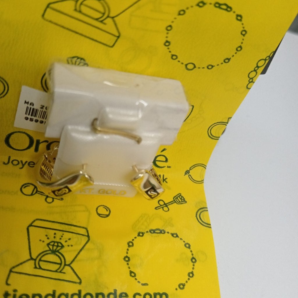 BROQUELES MONACO ORO 10K 3.4 (NUEVO)