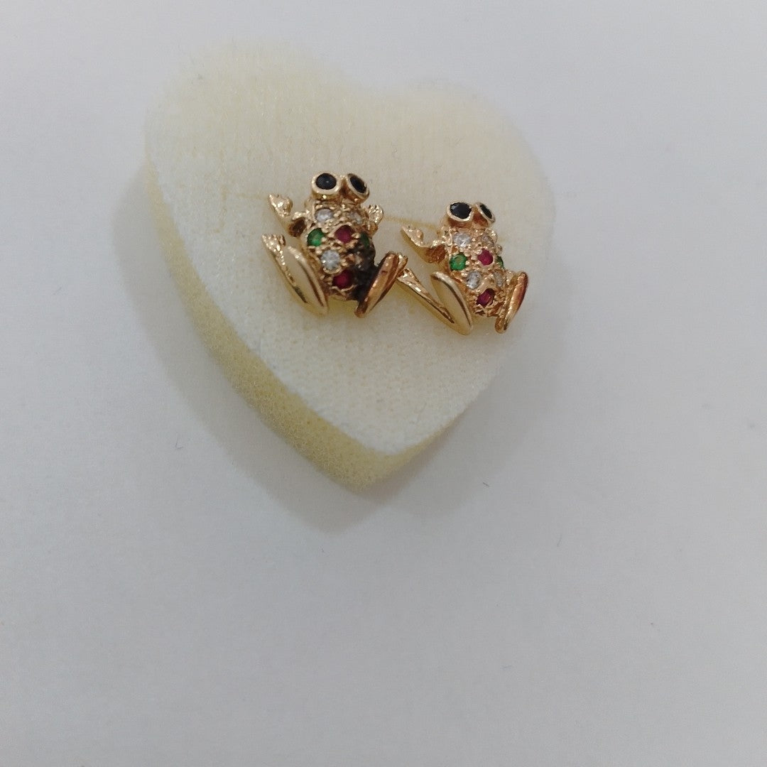 BROQUELES PAR ORO 14 K 3,10 GRMS (SEMINUEVO)