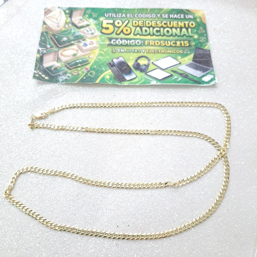 CADENA BARBADA 14K 60 CM 10.2 GR (NUEVO)