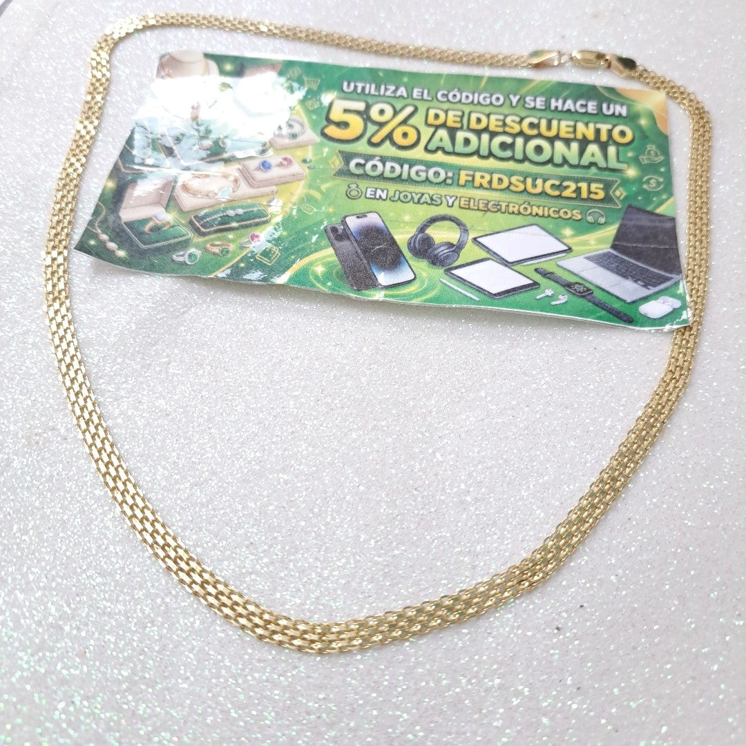 CADENA ESPECIAL 14K 50 CM 11.6 GR (NUEVO)