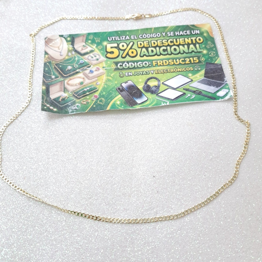CADENA BARBADA 14K 55 CM 5.1 GR (NUEVO)