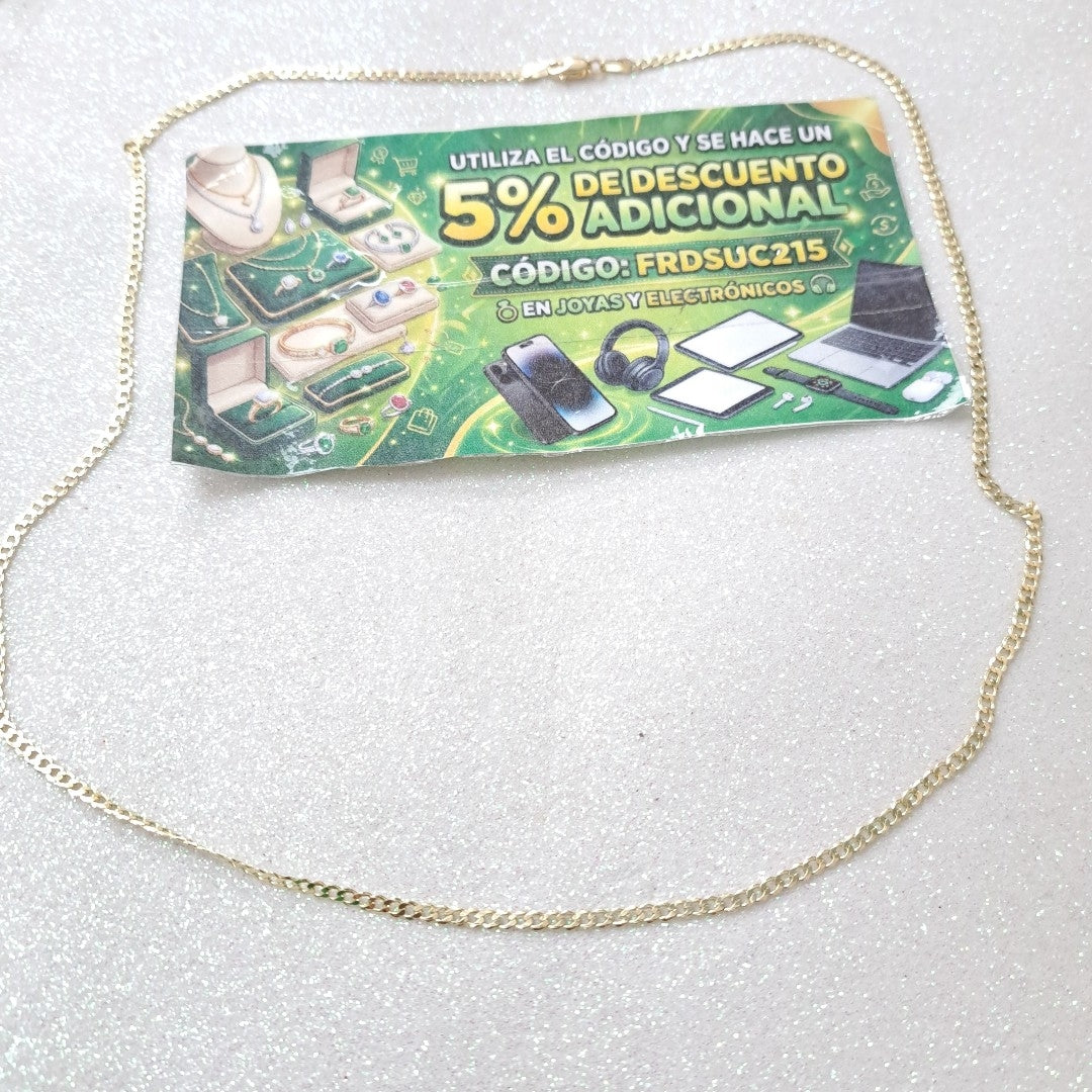 CADENA BARBADA 14K 55 CM 5.1 GR (NUEVO)