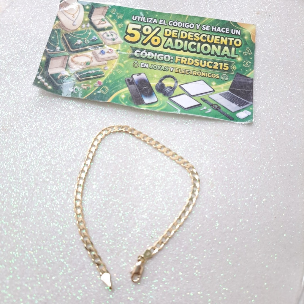 PULSERA BARBADA 14K 21 CM 5 GR (NUEVO)
