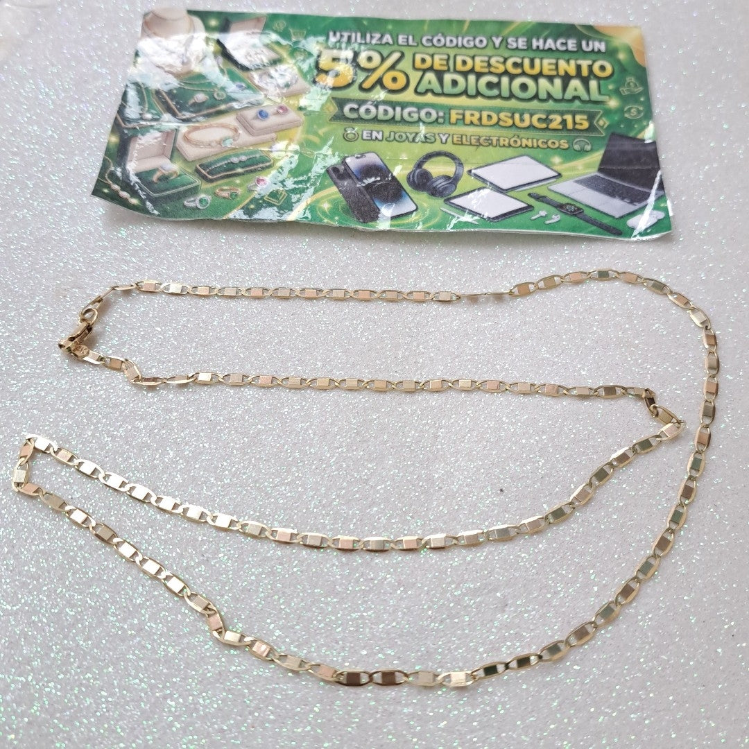 CADENA ESPEJO 14K 60 CM 5.4 GR (NUEVO)