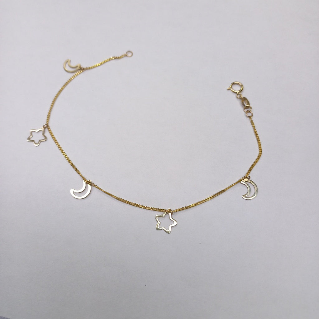 PULSERA ESPECIAL DIJES 10K 18 CM 1.1 GR (NUEVO)