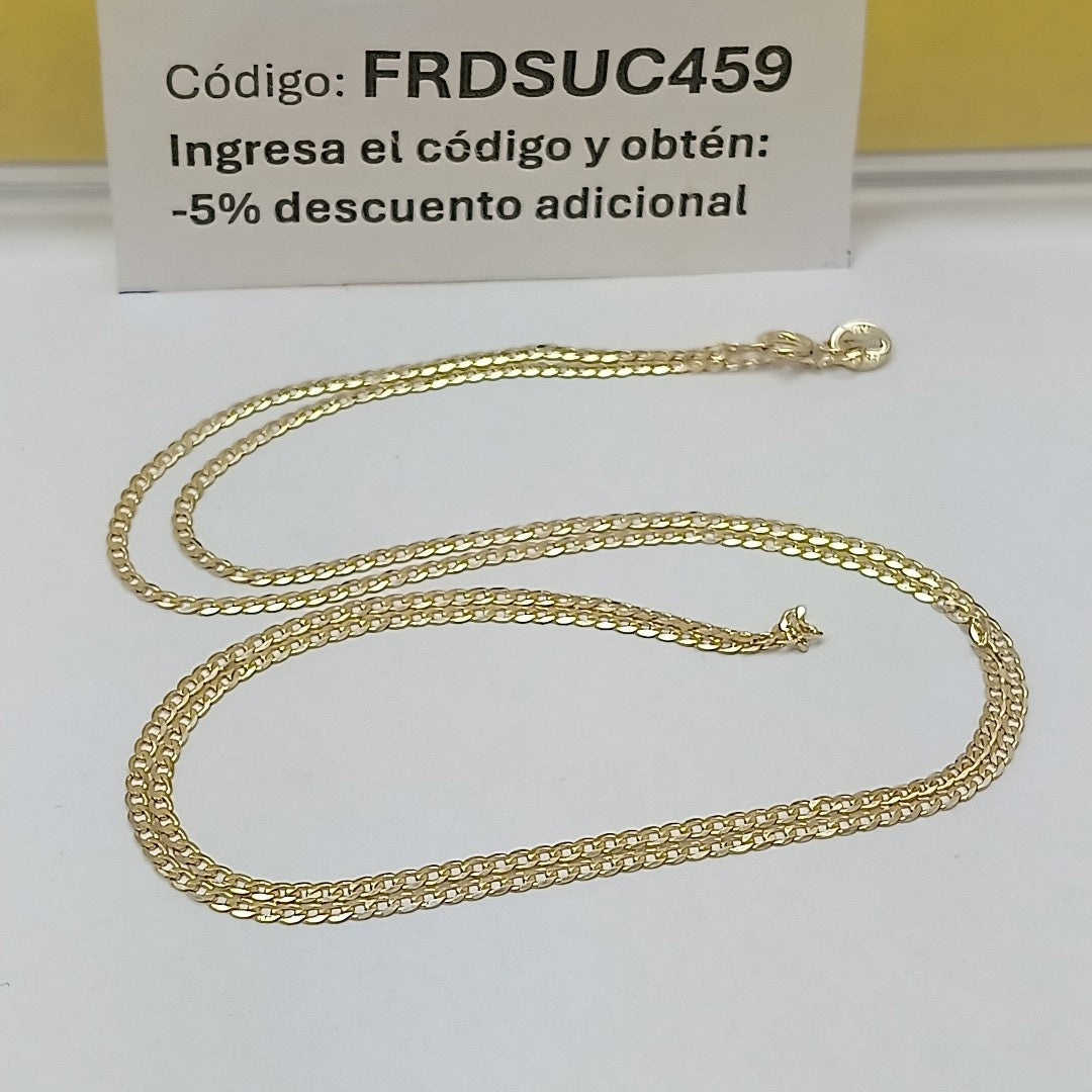 CADENAS BARBADA AMARILLA ORO 14K 2.2 (NUEVO)