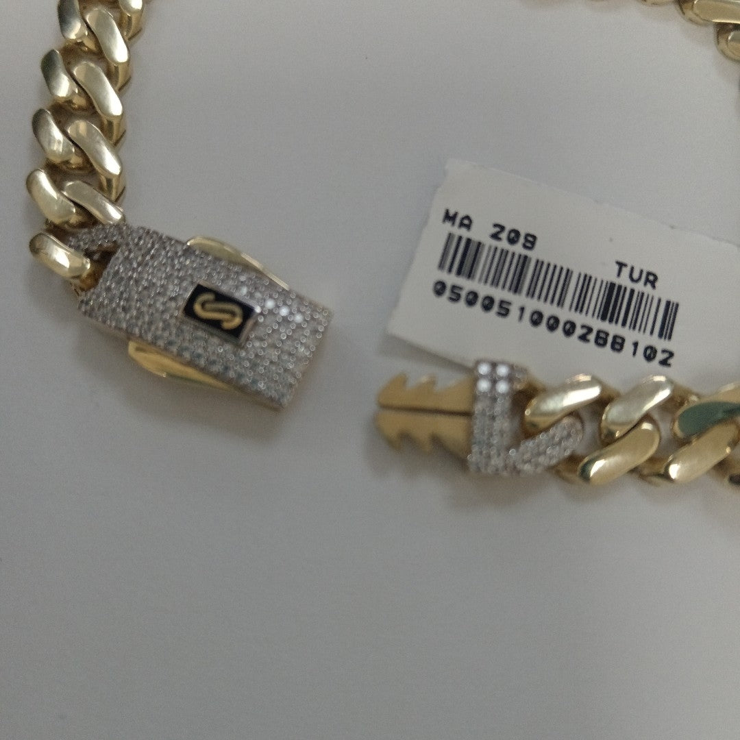 PULSERA MONACO ORO 10K 9.2 (NUEVO)