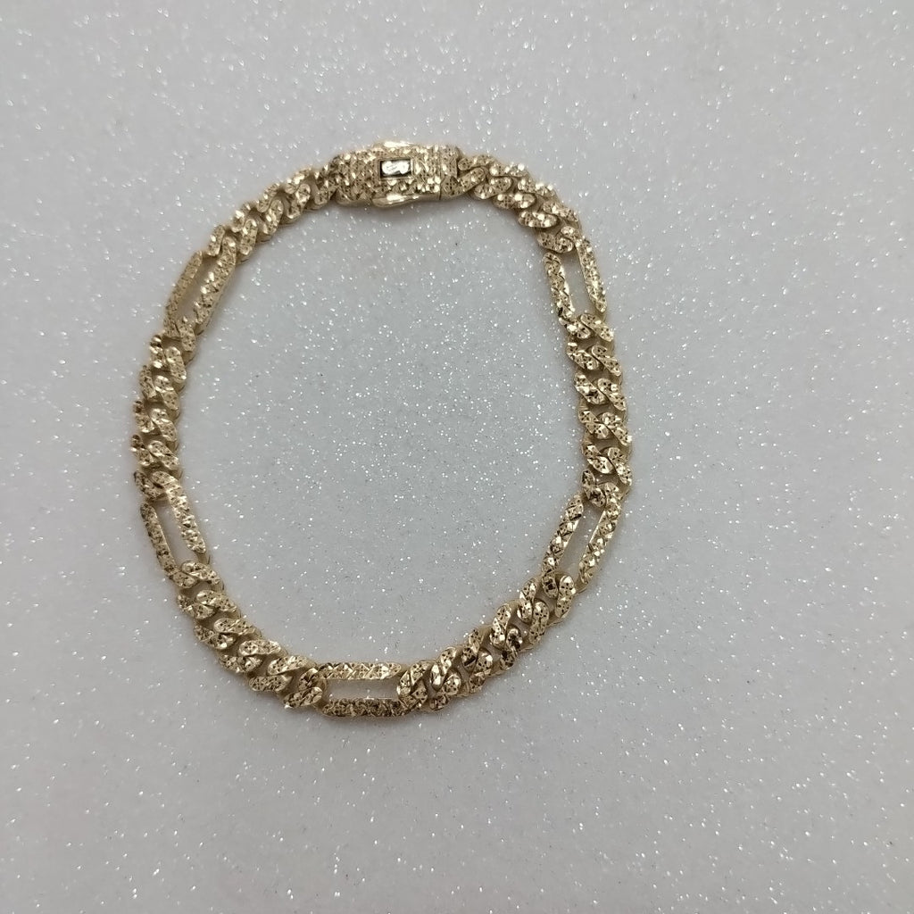 PULSERA CABALLERO MONACO ORO 10K 7 (NUEVO)