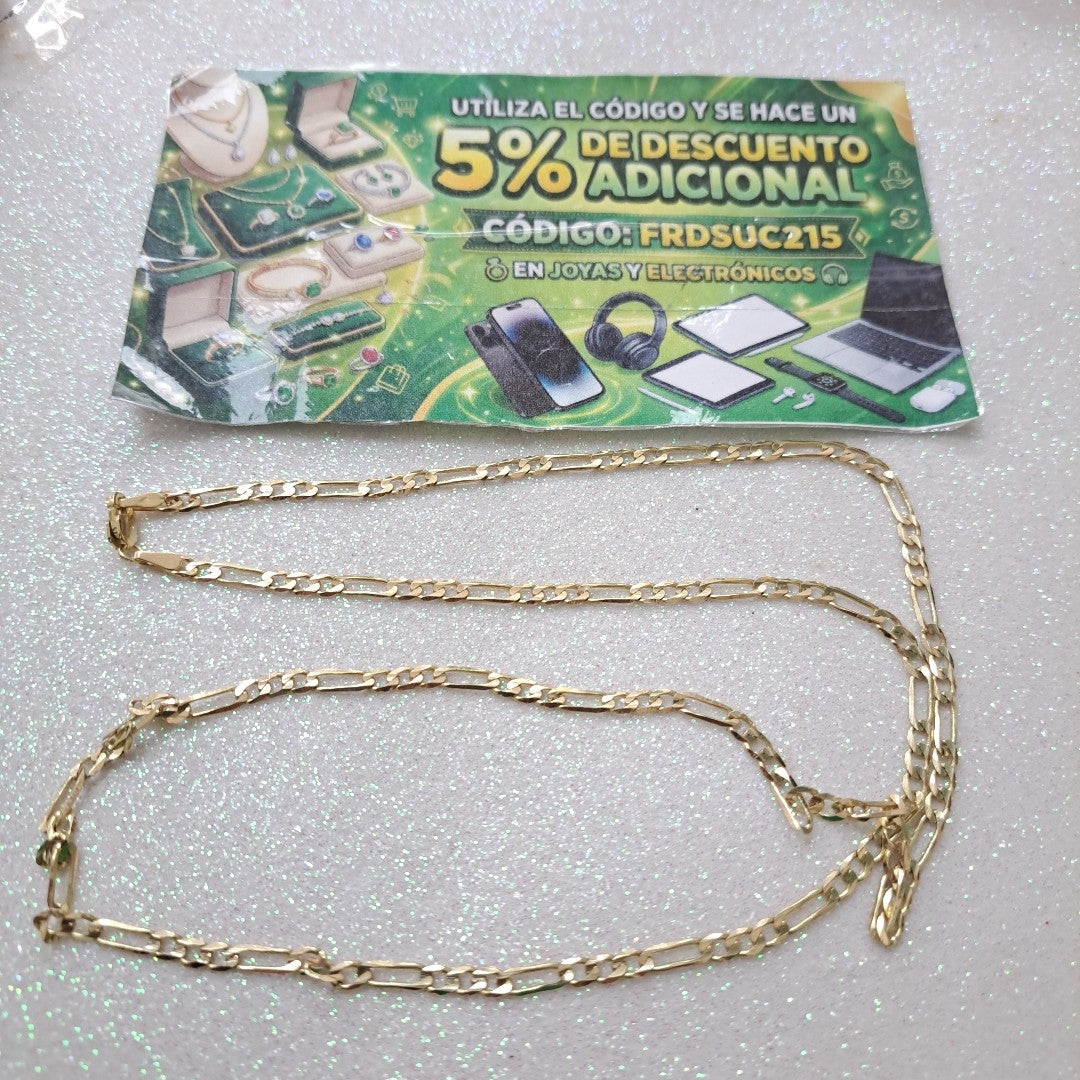 CADENA 3X1 14K 60 CM 7.9 GR (NUEVO)