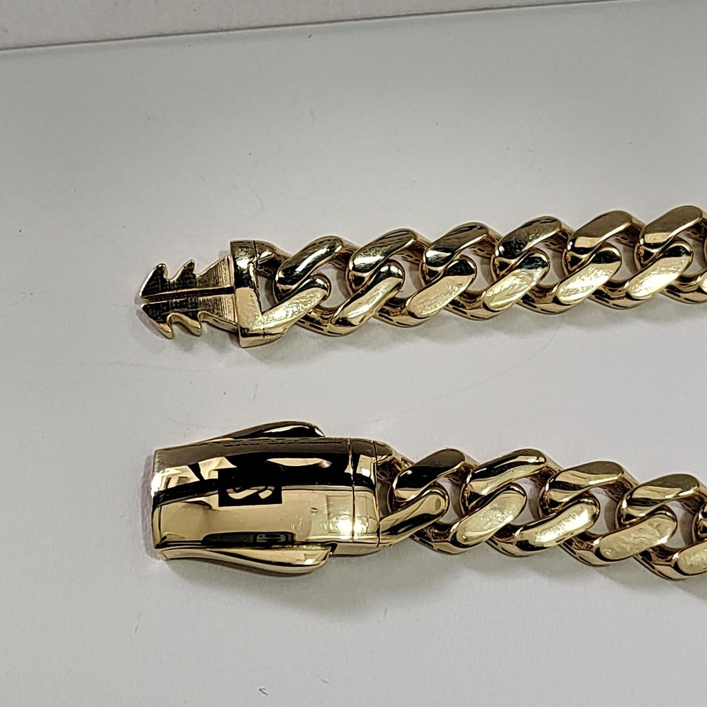 PULSERA CABALLERO MONACO ORO 14K 13.7 (NUEVO)
