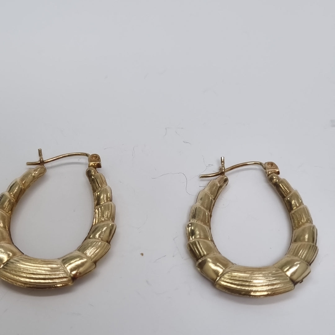 ARRACADAS PAR ORO 10 K 2.4 GRMS (SEMINUEVO)