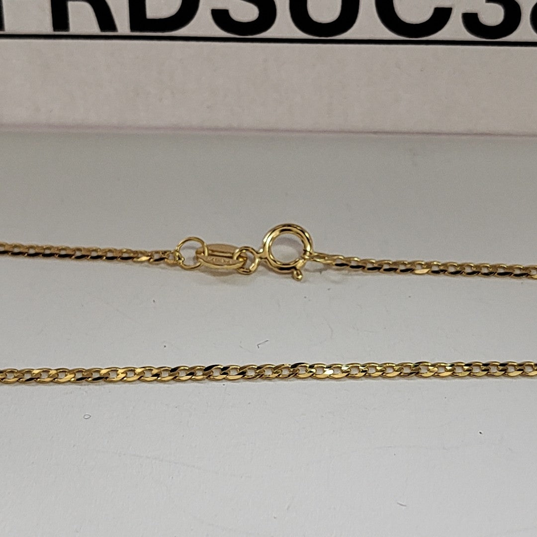 CADENAS BARBADA AMARILLA ORO 14K 2.2 (NUEVO)