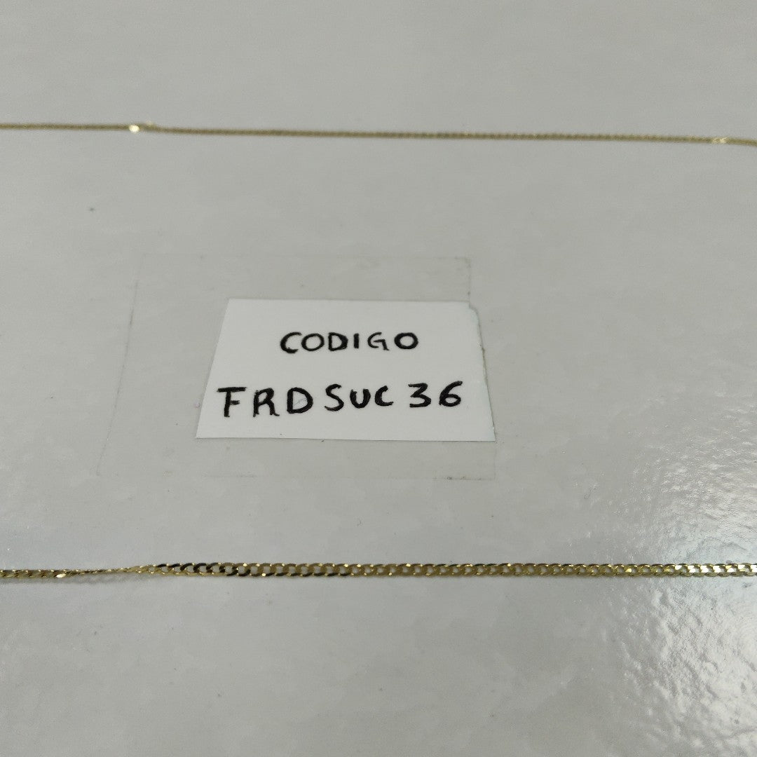 CADENAS BARBADA AMARILLA ORO 14K 2.1 (NUEVO)