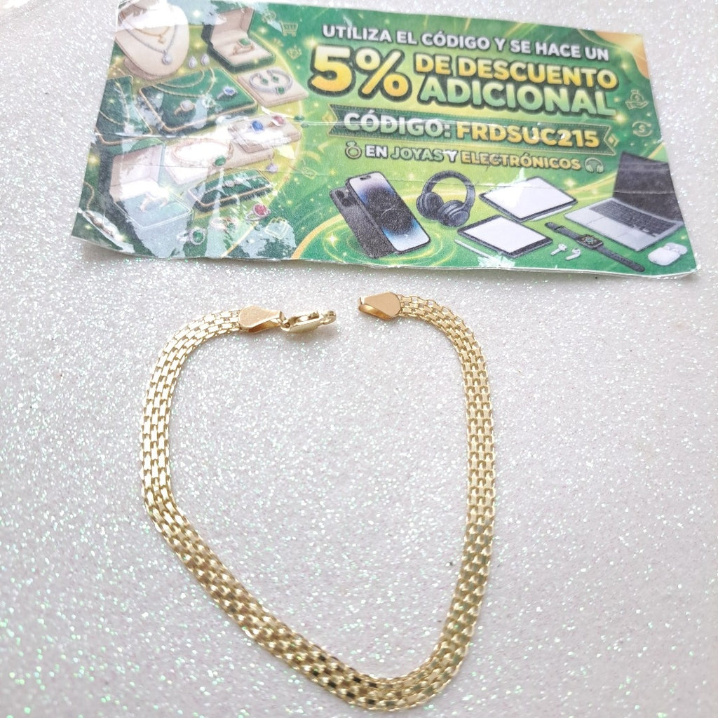 PULSERA ESPECIAL 14K 21 CM 5.1 GR (NUEVO)