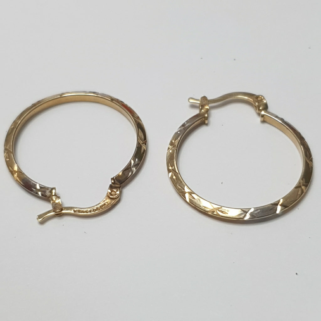 ARRACADAS PAR ORO, ORO COMBINADO 10 K 1.9 GRMS (SEMINUEVO)