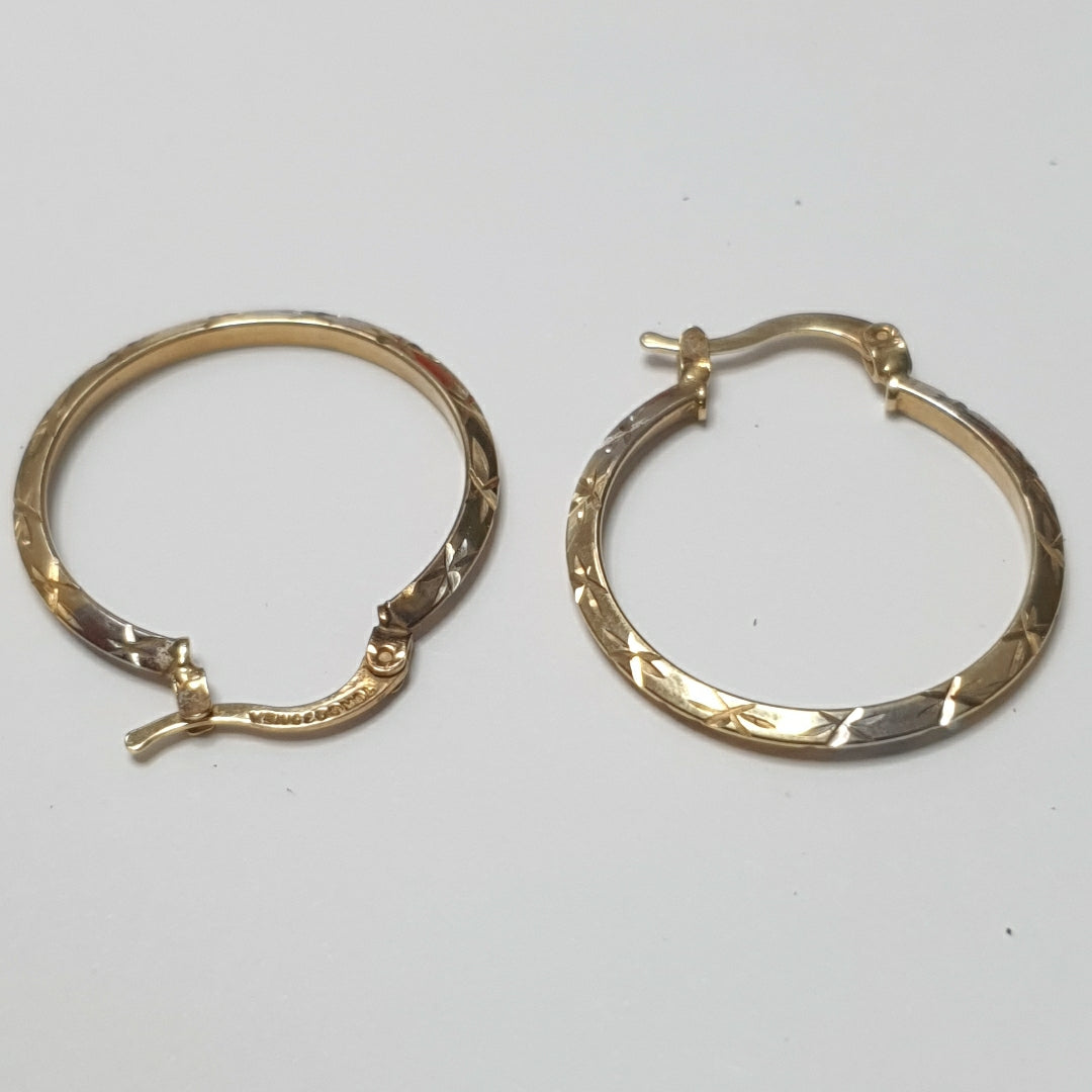 ARRACADAS PAR ORO, ORO COMBINADO 10 K 1.9 GRMS (SEMINUEVO)