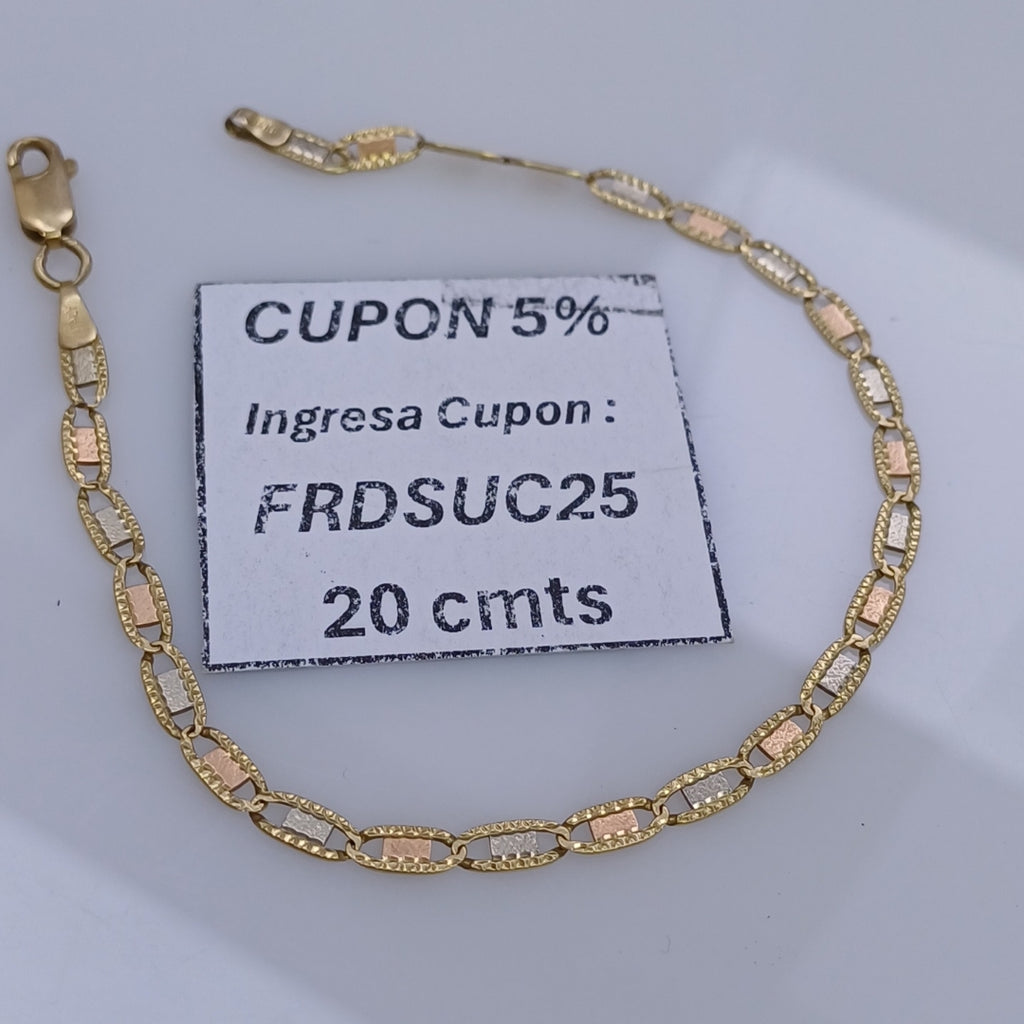 PULSERA ORO 14 K 3.6 GRMS (SEMINUEVO)