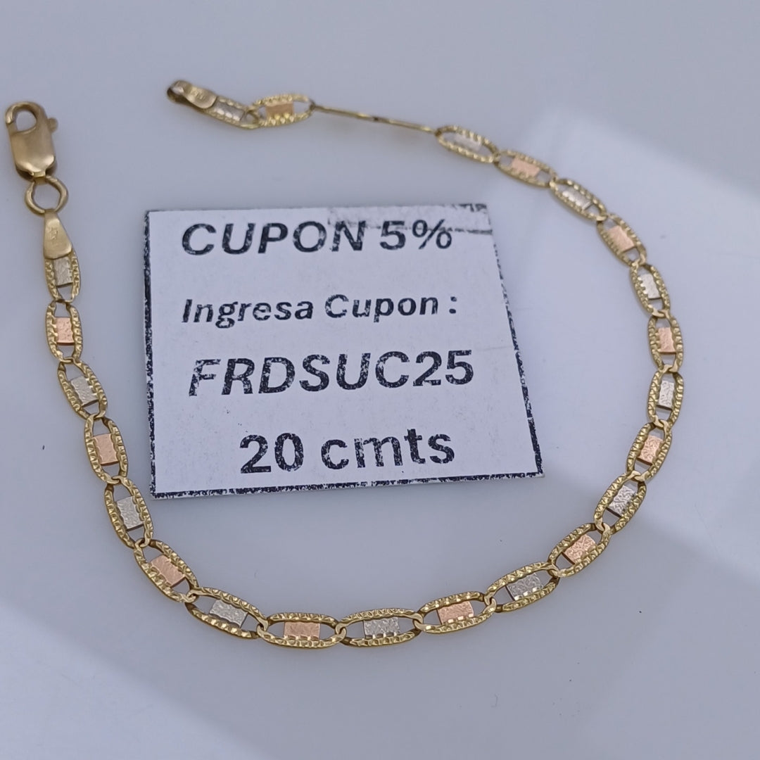 PULSERA ORO 14 K 3.6 GRMS (SEMINUEVO)