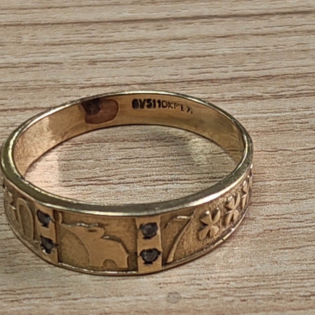 ANILLO ORO 10 K 3,70 GRMS (SEMINUEVO)
