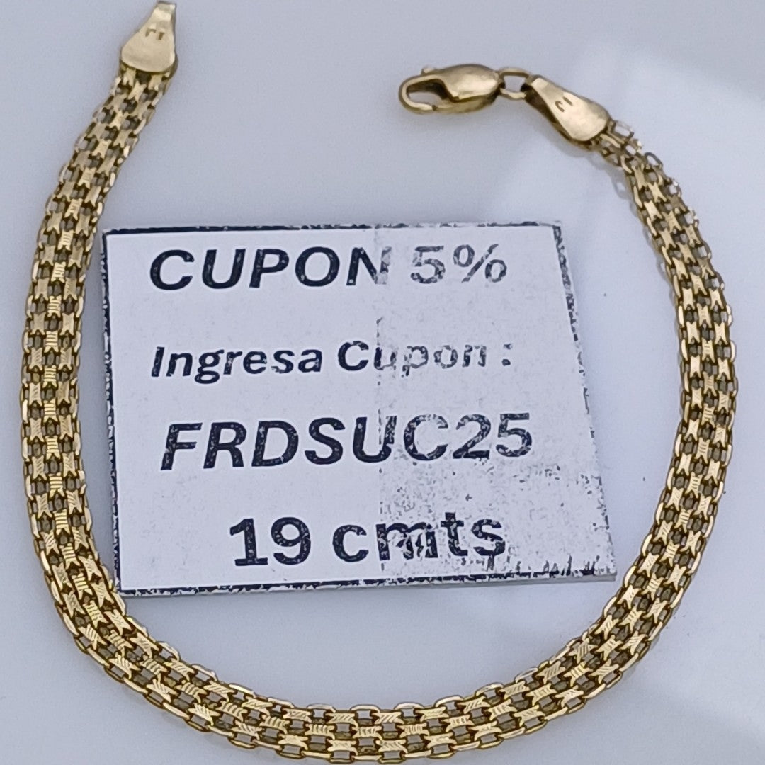 PULSERA ORO 14 K 3.6 GRMS (SEMINUEVO)