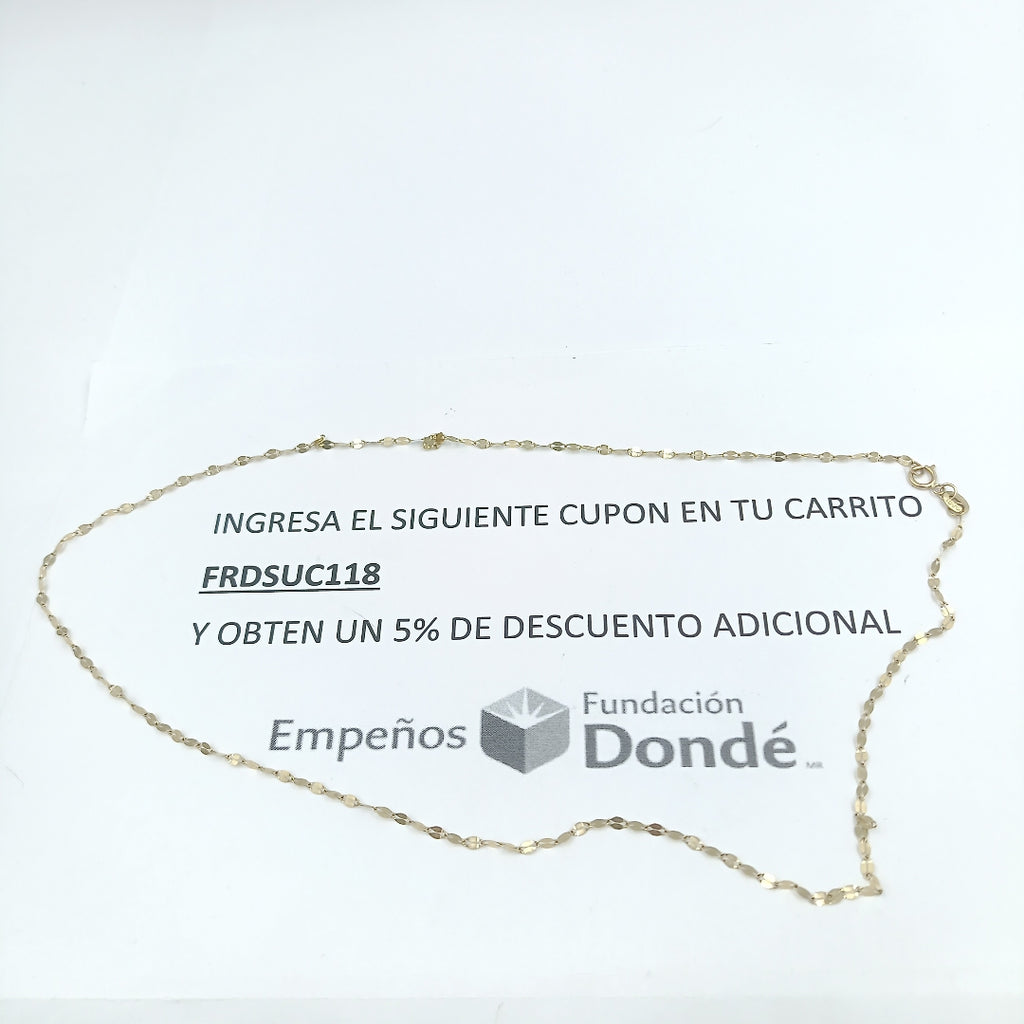 CADENA ORO 10 K 1.1 GRMS (SEMINUEVO)