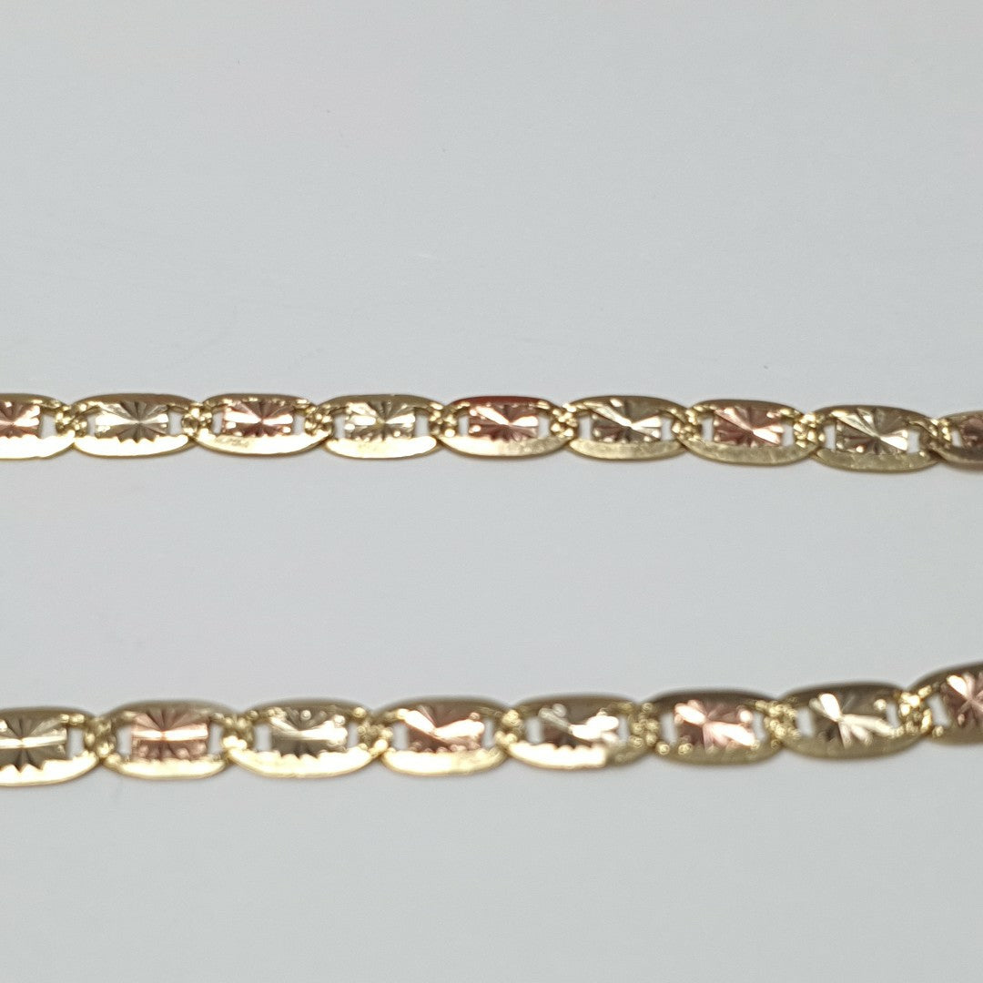 CADENA ORO, ORO COMBINADO 10 K 8.4 GRMS (SEMINUEVO)