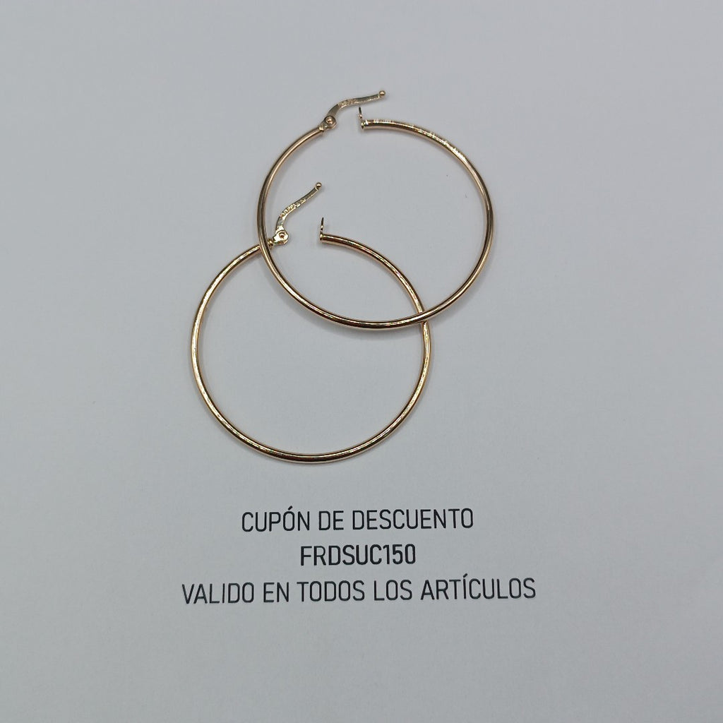 ARRACADAS ORO 14K 1.5 (NUEVO)