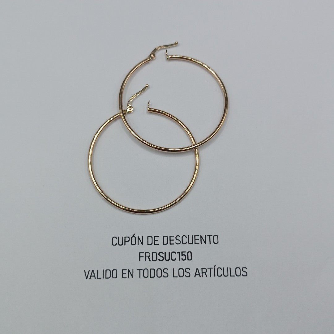 ARRACADAS ORO 14K 1.5 (NUEVO)