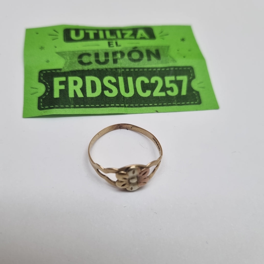 ANILLITO ORO,ORO COMBINADO 10 K 1,10 GRMS (SEMINUEVO)