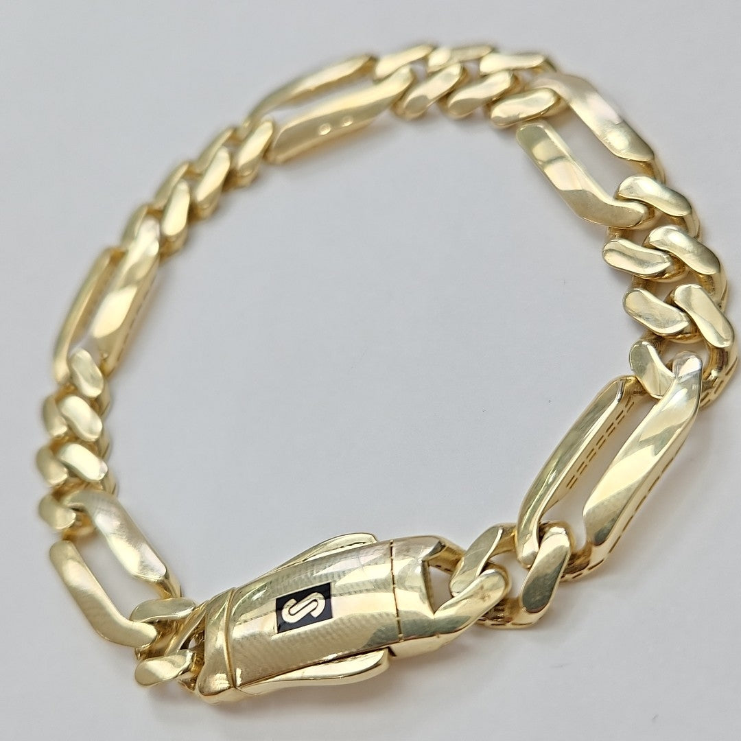 PULSERA MONACO ORO 14K 9.4 (NUEVO)