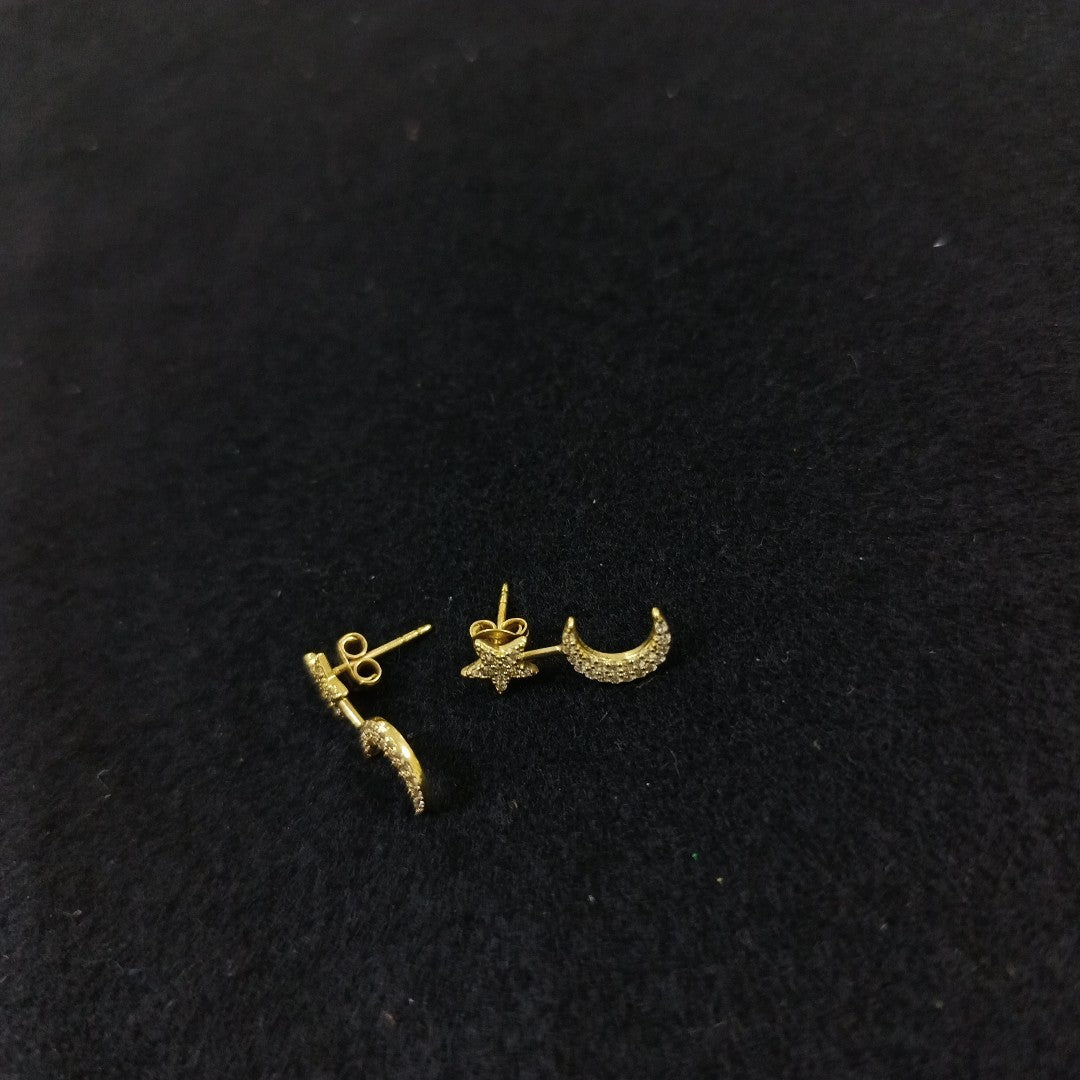 BROQUELES PAR ORO 14 K 1.8 GRMS (SEMINUEVO)