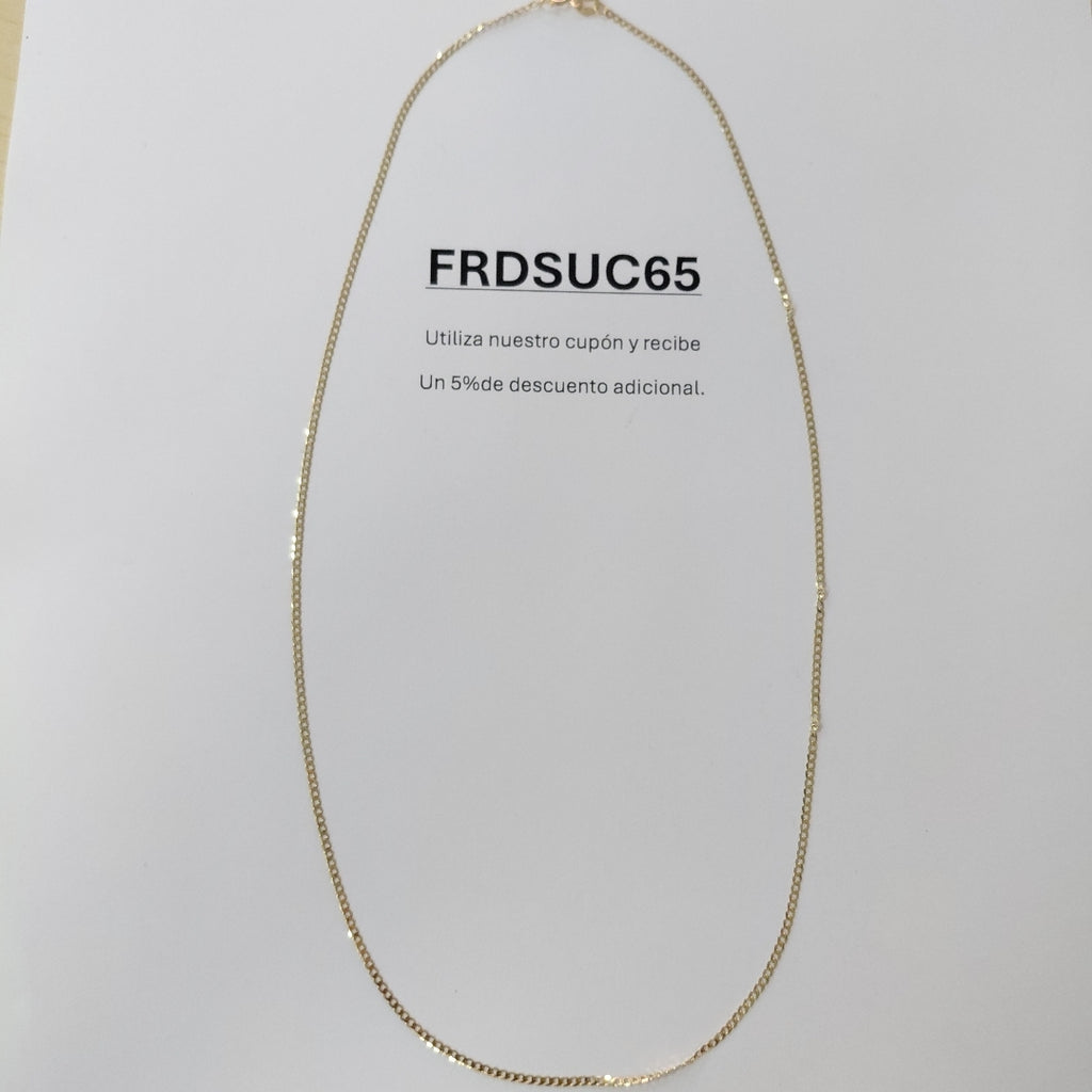 CADENAS BARBADA AMARILLA ORO 14K 1.8 (NUEVO)