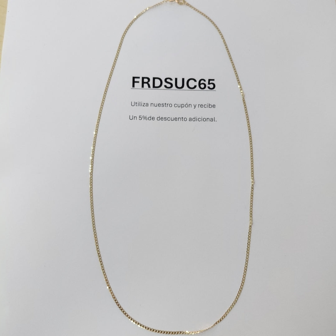 CADENAS BARBADA AMARILLA ORO 14K 1.8 (NUEVO)