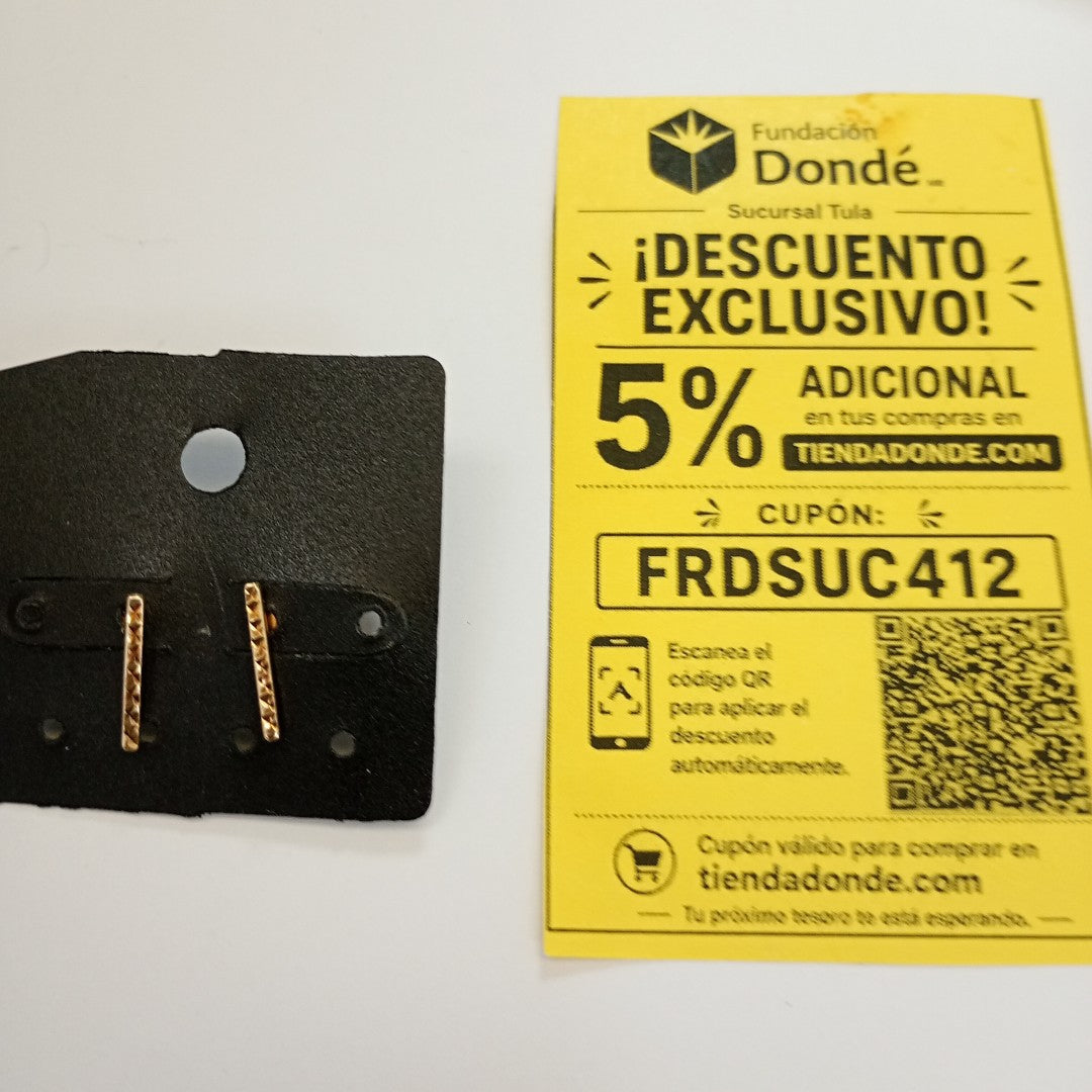 BROQUELES PAR ORO 10 K 0,40 GRMS (SEMINUEVO)