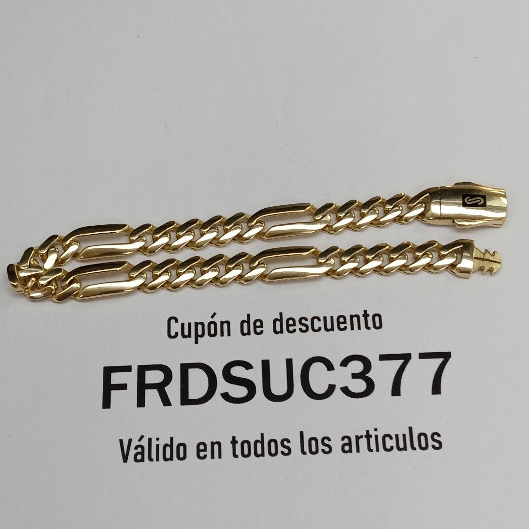 PULSERA MONACO ORO 14K 6.8 (NUEVO)