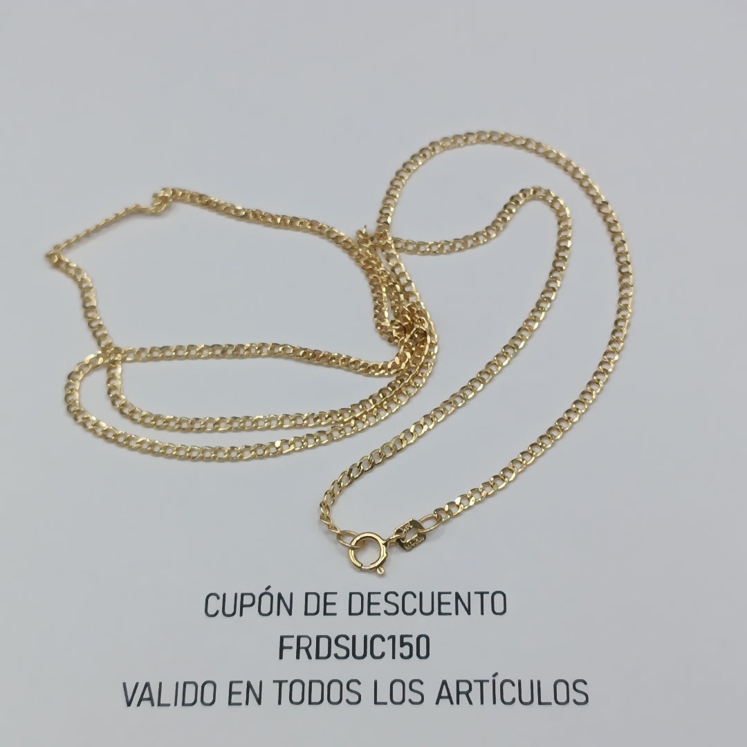 CADENAS BARBADA AMARILLA ORO 14K 2.2 (NUEVO)