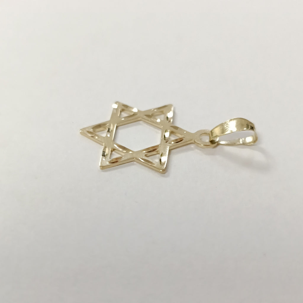 DIJE TEJIDO ESTRELLA DE DAVID 14K 0.5 GR (NUEVO)