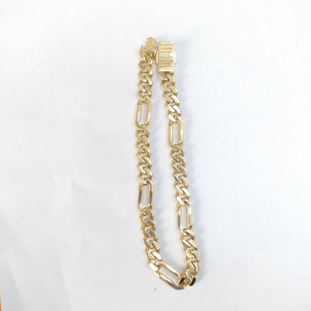 PULSERA CABALLERO MONACO ORO 10K 7 (NUEVO)