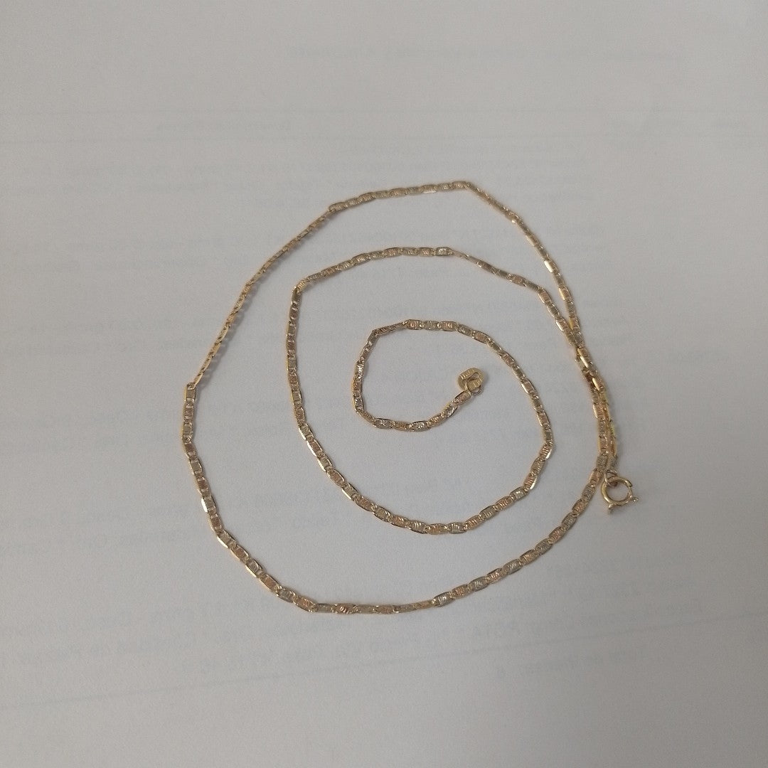 CADENA ORO,ORO COMBINADO 14 K 2,10 GRMS (SEMINUEVO)