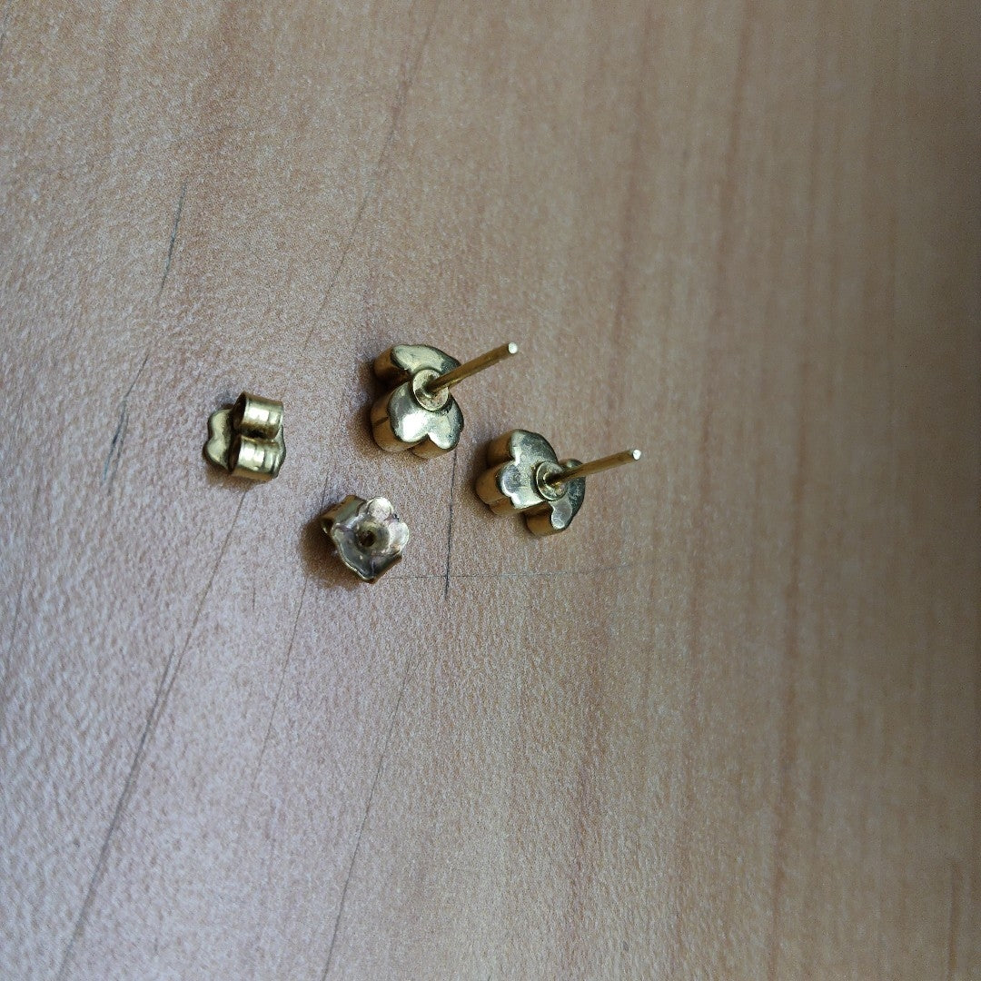 BROQUELES PAR ORO 14 K 1,70 GRMS (SEMINUEVO)