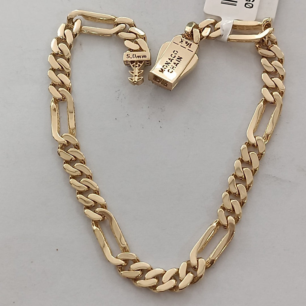 PULSERA MONACO ORO 14K 5.4 (NUEVO)