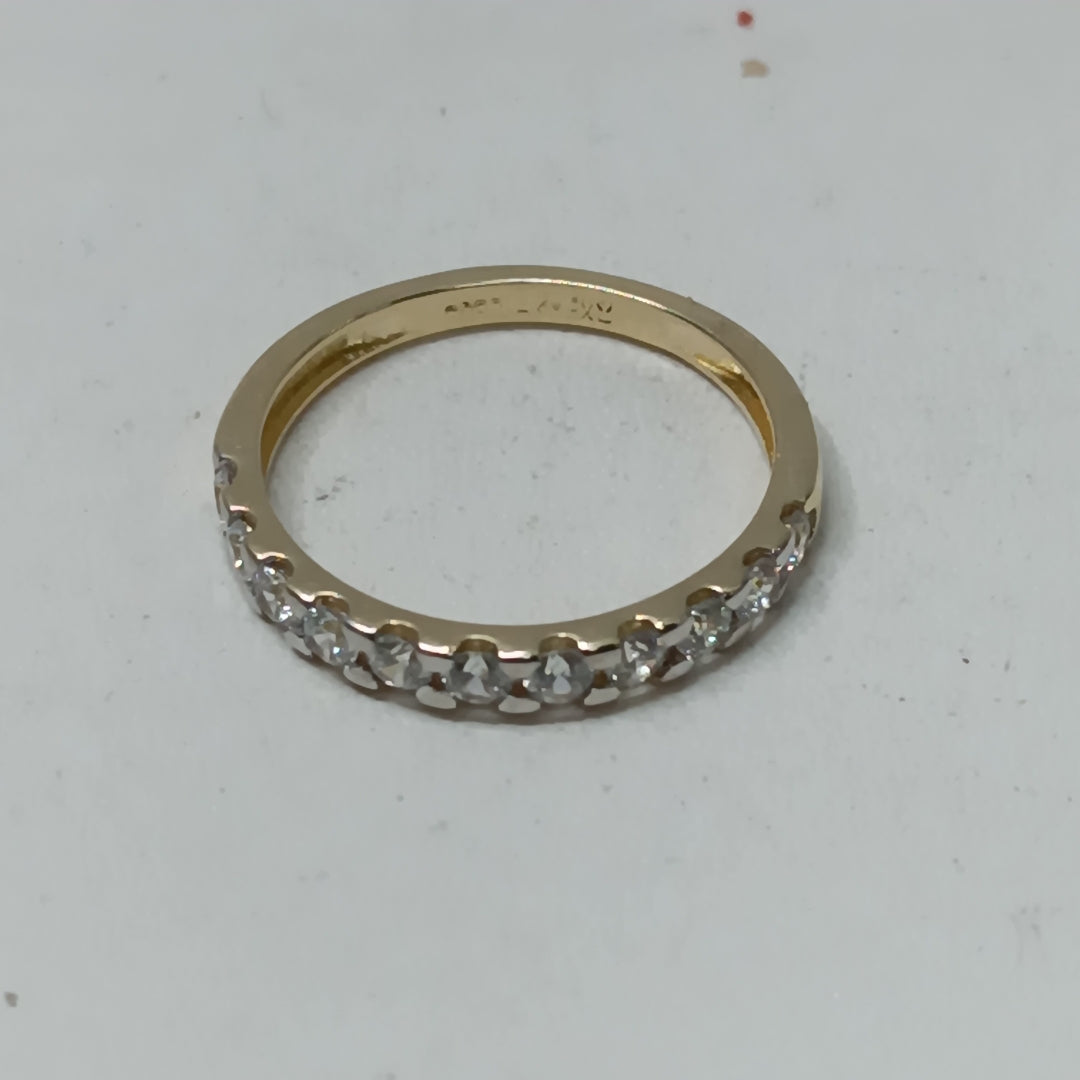 ANILLO ANILLITO MEDIA CHURUMBELA 14K 7 TALLA 2 GR (NUEVO)