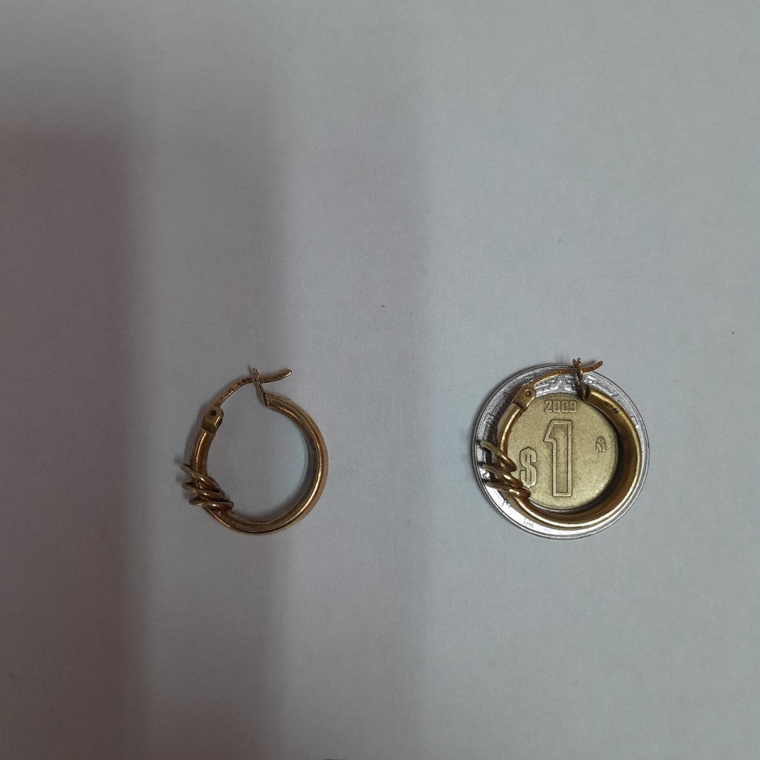 ARRACADAS PAR ORO 14 K 2,30 GRMS (SEMINUEVO)