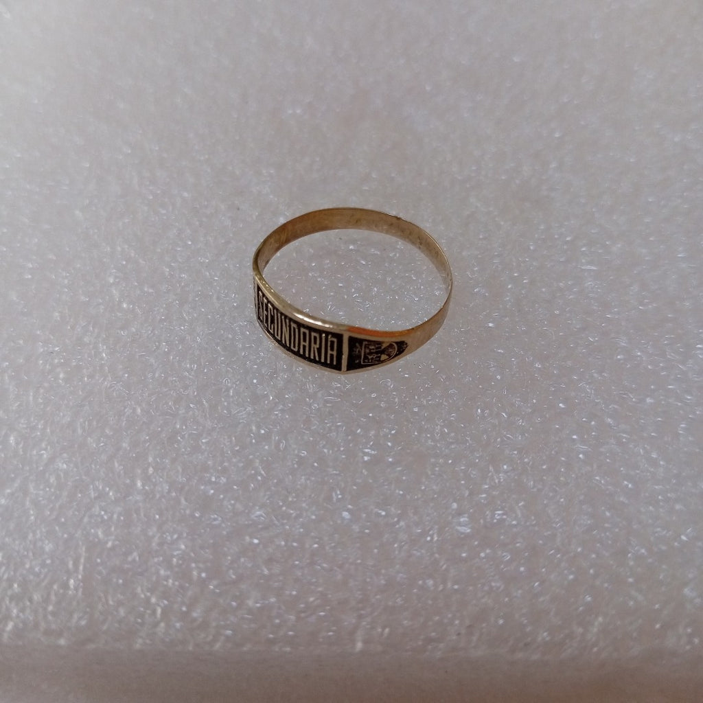ANILLO DE GRADUACIÓN ORO 8 K 1.1 GRMS (SEMINUEVO)