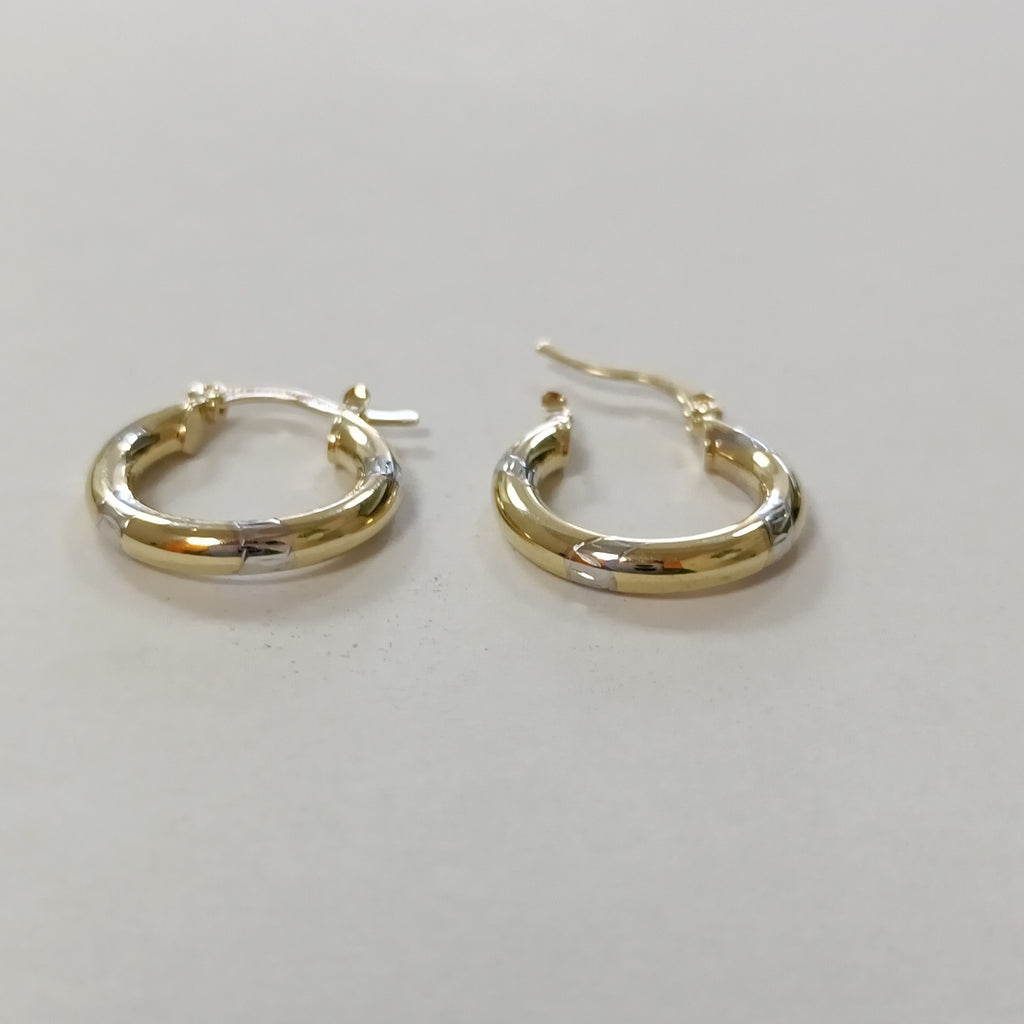 ARETES ARRACADAS COMBINADAS 14K 1.6 GR (NUEVO)