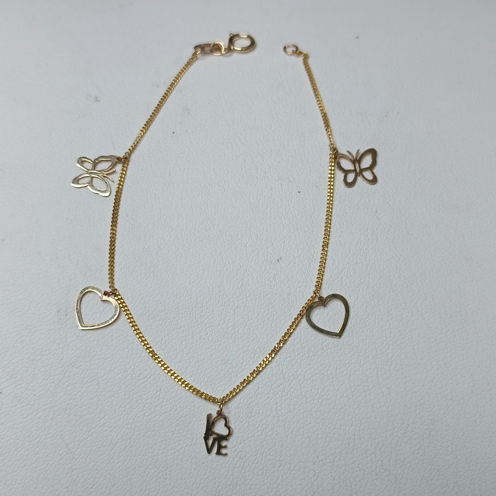 PULSERA ESPECIAL DIJES 10K 18 CM 1.1 GR (NUEVO)