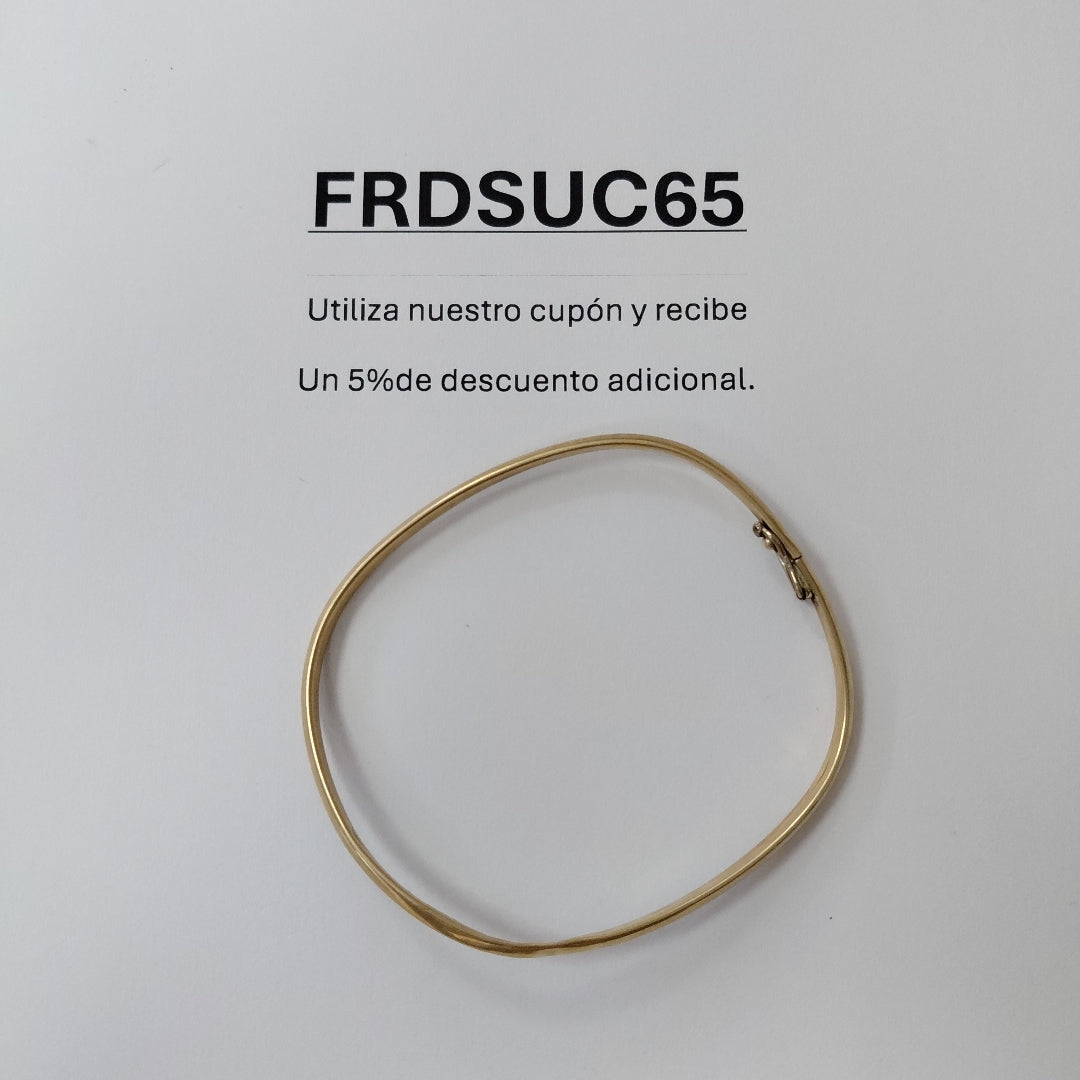 PULSERA RIGIDA ORO 14 K 3,80 GRMS (SEMINUEVO)