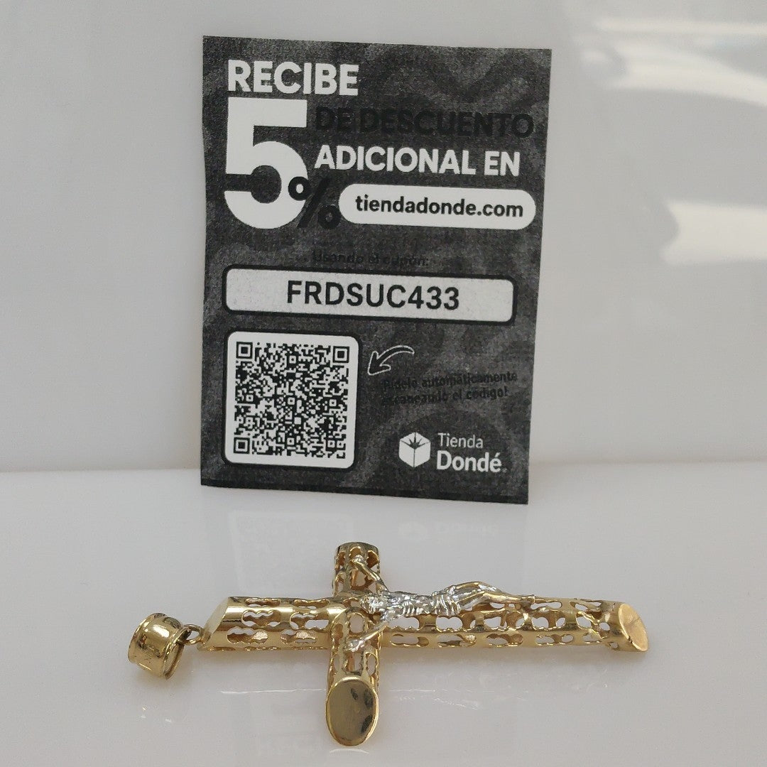 CRUZ ORO, ORO COMBINADO 14 K 8.5 GRMS (SEMINUEVO)