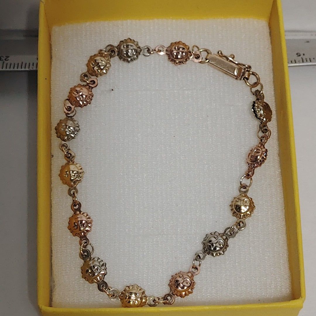 PULSERA ORO COMBINADO 10 K 4,70 GRMS (SEMINUEVO)